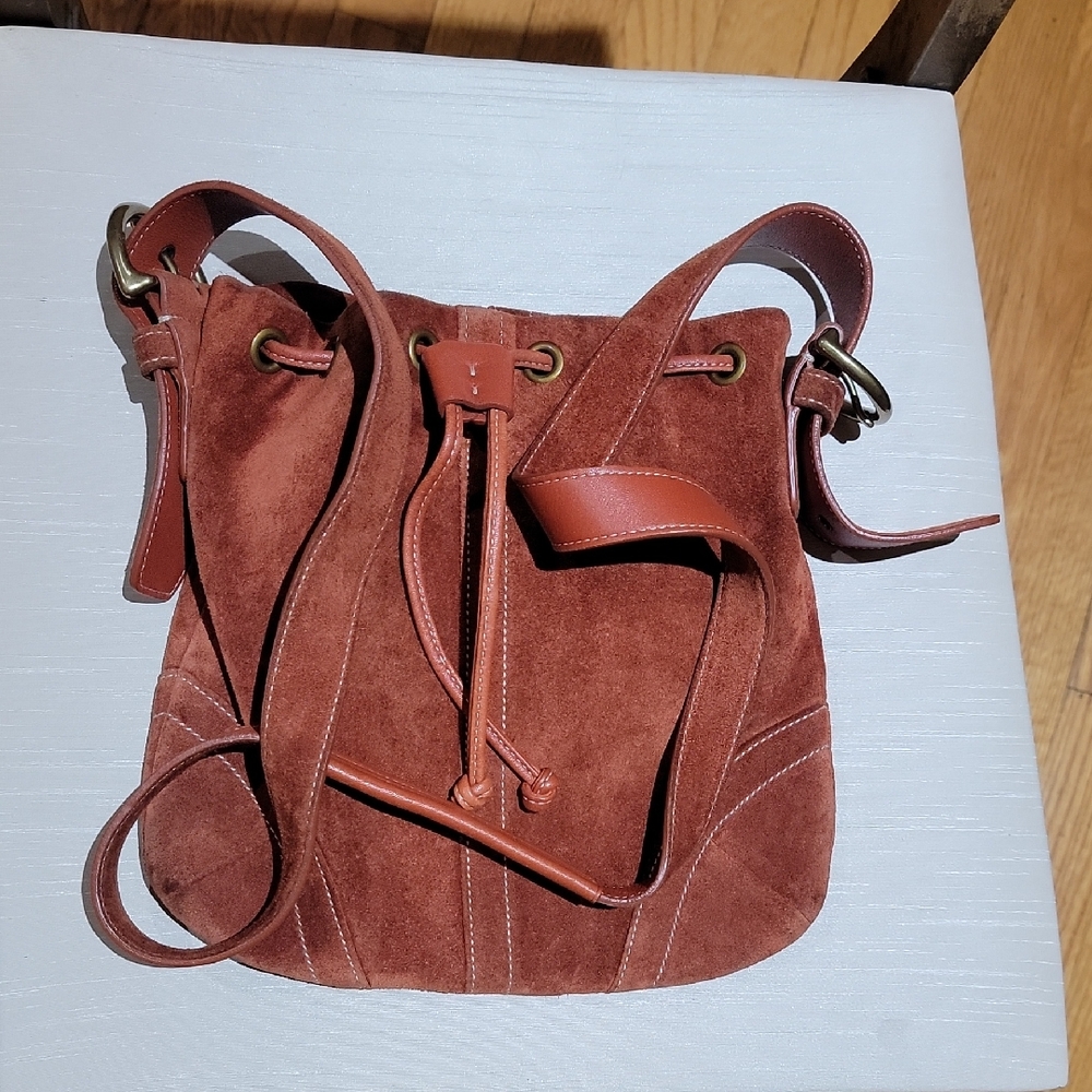 Coach Suede Leather Bag